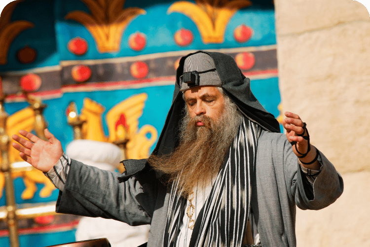 A Jewish priest.